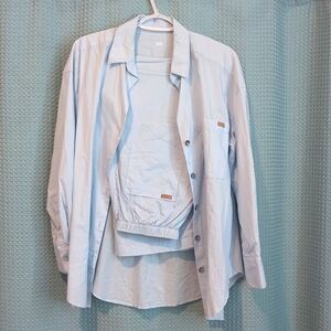 EUC XS Lunya 💯% airy cotton pj set